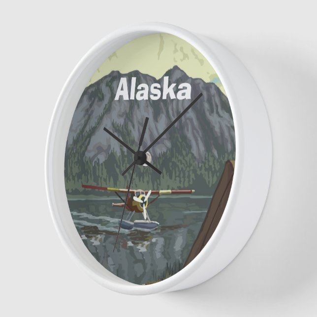 Alaska Bush Flugzeug Souvenirs Wanduhr (Winkel)