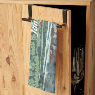 Alaska Bush Flugzeug und Angelreisen Geschirrtuch