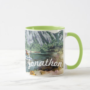 Alaska Bush Flugzeug und Angelreisen Tasse