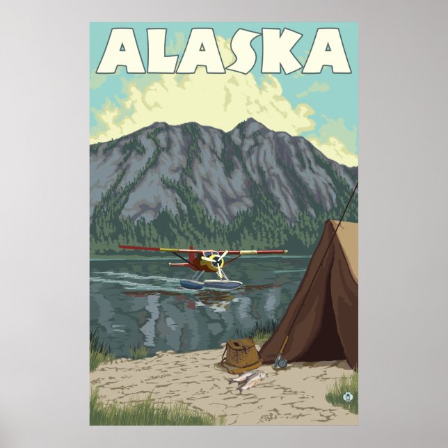 Alaska - Bush Flugzeug und Fischerei Poster (Vorne)