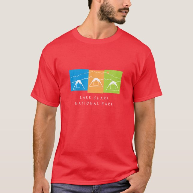 Alaska Camping Wandern Fischen USA Natur Lover Sou T-Shirt (Vorderseite)