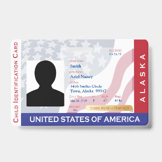 ALASKA - Child ID Card Ausweis