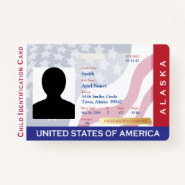 ALASKA - Child ID Card Ausweis