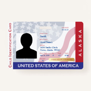 ALASKA - Child ID Card Ausweis