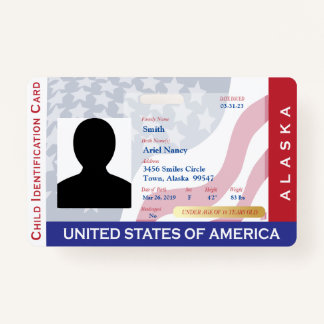 ALASKA - Child ID Card Ausweis
