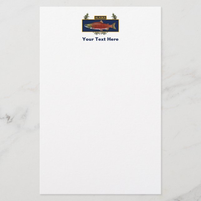 Alaska Combat Fisherman Abzeichen Briefpapier (Vorderseite)