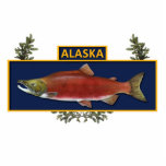 Alaska Combat Fisherman Abzeichen Fotoskulptur Magnet<br><div class="desc">Auf der Grundlage einer gemeinsamen militärischen Auszeichnung erinnert das Abzeichen Combat Fisherman an das Überleben der Kampffischerei in Alaska. Es ist mit einem Sockeye-Lachs ausgestattet, der in einer roten Färbung, auf dunkelblauem Hintergrund, über einem Nadelverzweiger-Kranz steht. Textlesen "ALASKA" befindet sich oben im Bild. Lachsfischerei ist in Alaska sehr beliebt, zu...</div>