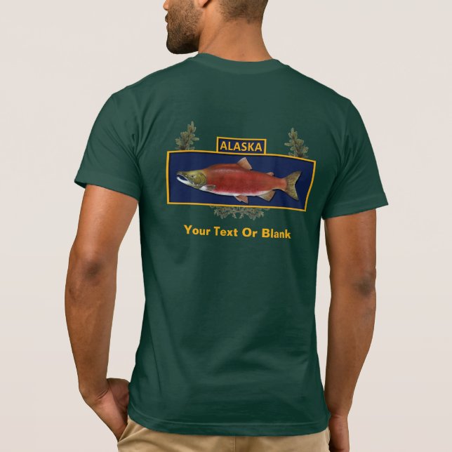 Alaska Combat Fisherman Abzeichen T-Shirt (Rückseite)
