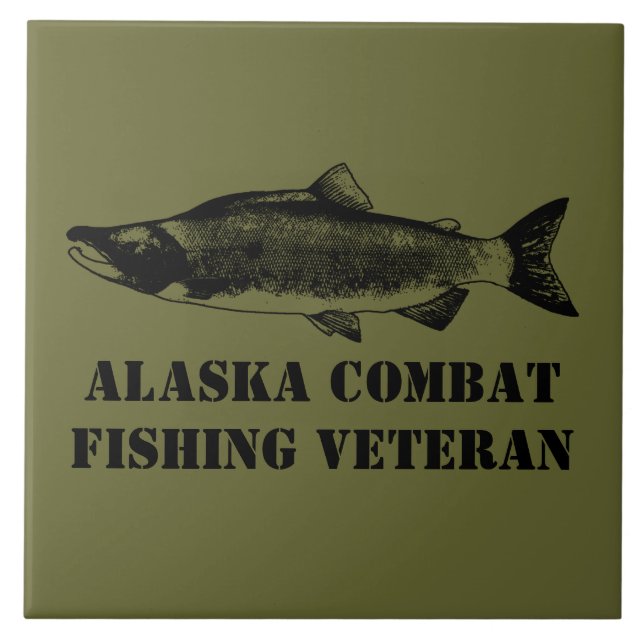 Alaska Combat Fishing Veteran Fliese (Vorderseite)