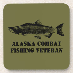 Alaska Combat Fishing Veteran Getränkeuntersetzer