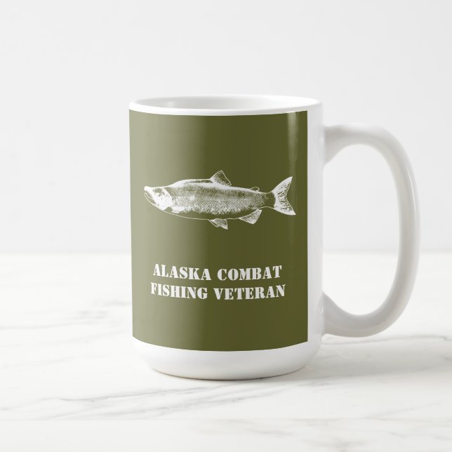 Alaska Combat Fishing Veteran Tasse (Rechts)