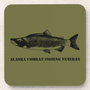 Alaska Combat Fishing Veteran Untersetzer