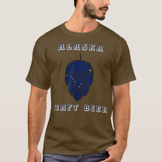 Alaska Craft Beer State Flag Vereinigtes Staaten T-Shirt