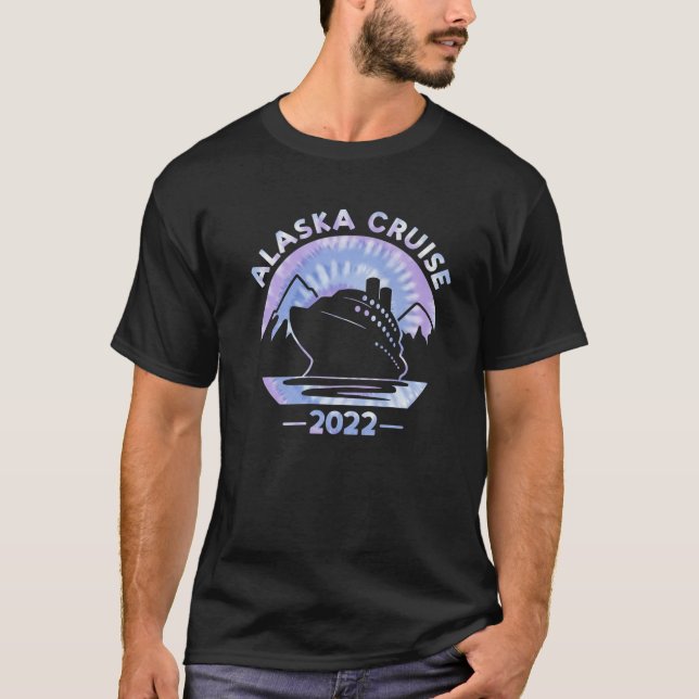 Alaska Cruise 2022 Gefärbte Krawatte Print Family  T-Shirt (Vorderseite)