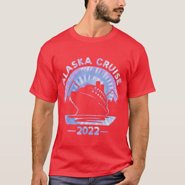 Alaska Cruise 2022 Tie Dye Print Family Alaskan Cr T-Shirt (Vorderseite)