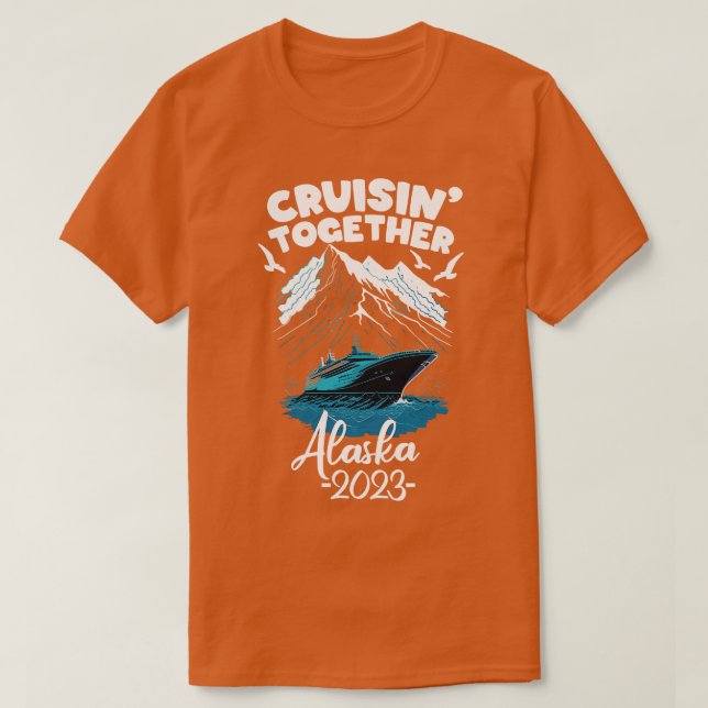 Alaska Cruise 2023 Familienfreunde und GruppenSumm T-Shirt (Design vorne)