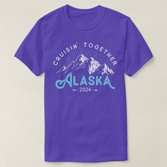 Alaska Cruise 2024 Familienurlaub T-Shirt (Design vorne)
