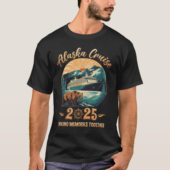 Alaska Cruise 2025 Familien Adventure Matching Fam T-Shirt (Vorderseite)