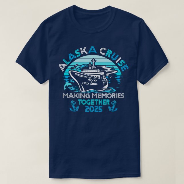 Alaska Cruise 2025 Matching Family Group Alaska Cr T-Shirt (Design vorne)
