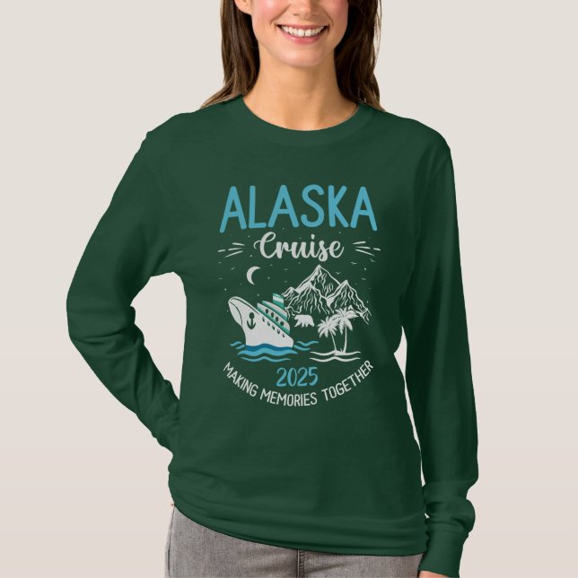 Alaska Cruise 2025 Matching Family T-Shirt (Vorderseite)