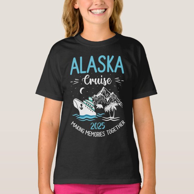 Alaska Cruise 2025 Matching Family T-Shirt (Vorderseite)