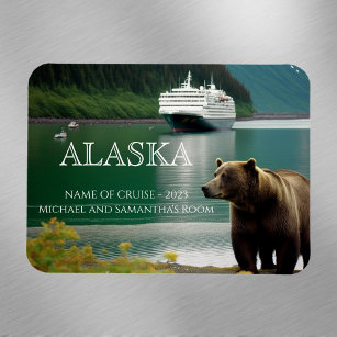 Alaska Cruise Bär Personalisiert Magnet