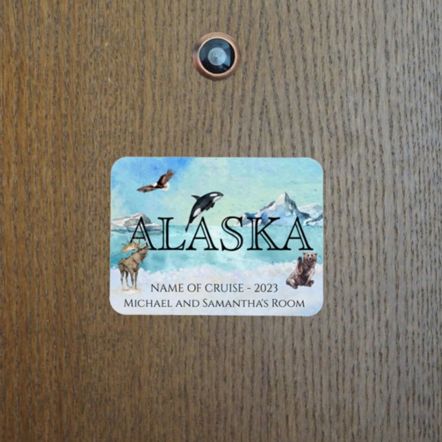 Alaska Cruise Custom Bären Moose Snow Magnet (Von Creator hochgeladen)