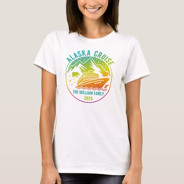 Alaska Cruise Custom T - Shirt (Vorderseite)