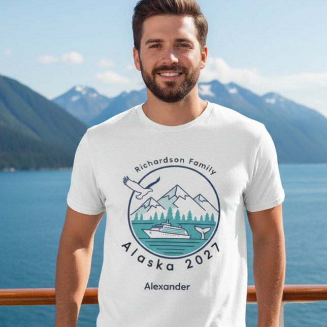 Alaska Cruise Ship Family Trip T-Shirt (Alaska cruise group tshirts)