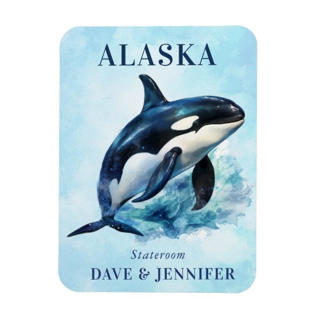 Alaska Cruise Ship Stateroom Magnet (Vertikal)