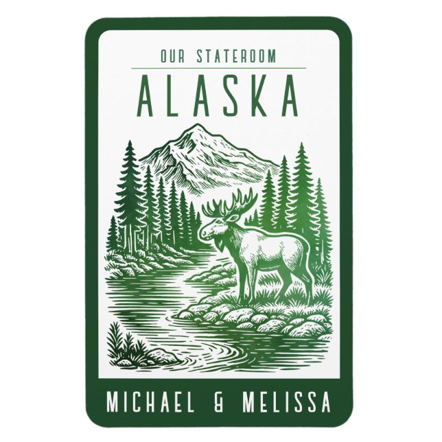 Alaska Cruise Ship Stateroom Magnet (Vertikal)