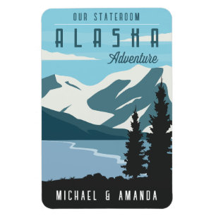 Alaska Cruise Ship Stateroom Magnet