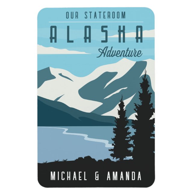 Alaska Cruise Ship Stateroom Magnet (Vertikal)