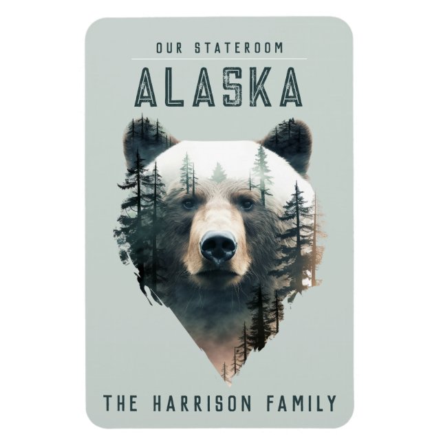 Alaska Cruise Ship Stateroom Magnet (Vertikal)