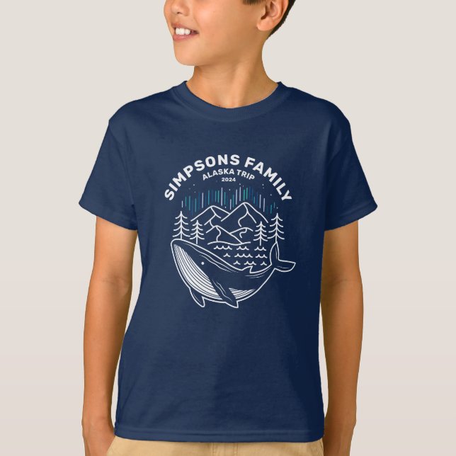 Alaska Cruise Trip Custom Family Matching Group T-Shirt (Vorderseite)