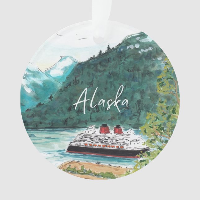 Alaska Cruise Weihnachtsschmuck Ornament (Vorderseite)