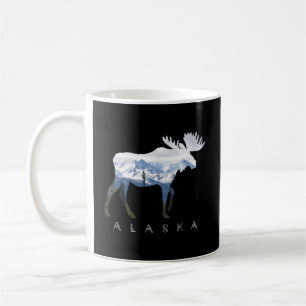 Alaska Day Moose Snowy Mountain Alaskan Tourist od Kaffeetasse
