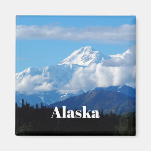 Alaska Denali Berglandschaftsfoto Magnet