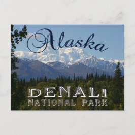 Alaska Denali Nationalpark Mount McKinley Card Postkarte