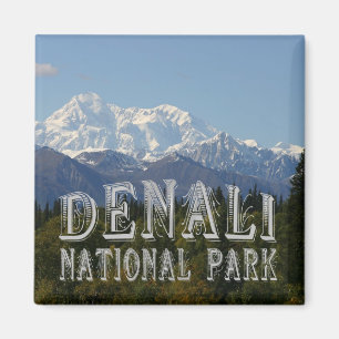 Alaska Denali Nationalpark Mount McKinley Magnet