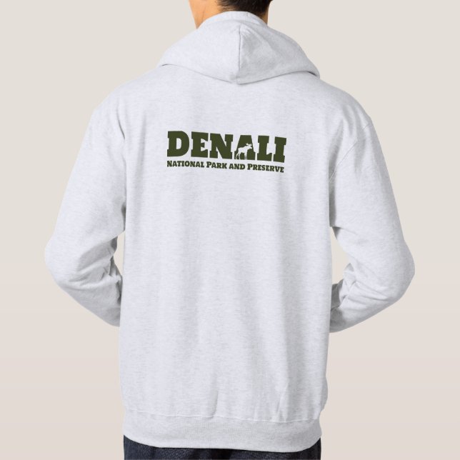 Alaska. Denali Nationalpark und Konserve Hoodie (Rückseite)