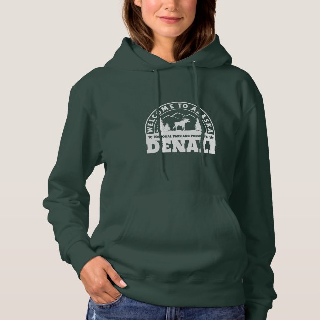 Alaska. Denali Nationalpark und Konserve Hoodie (Vorderseite)