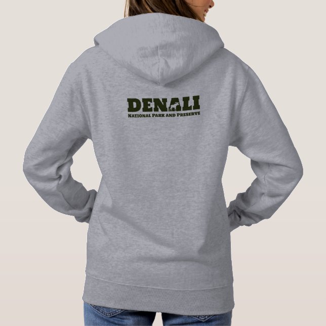 Alaska. Denali Nationalpark und Konserve Hoodie (Rückseite)
