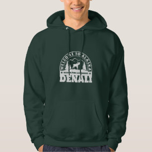 Alaska. Denali Nationalpark und Konserve Hoodie
