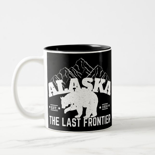 Alaska der letzte Pollenbär an der Grenze Zweifarbige Tasse (Links)