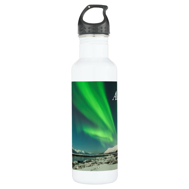 Alaska Der Vorhang steigt Trinkflasche (Vorderseite)