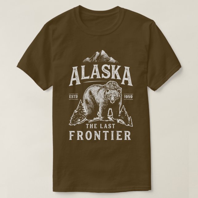 Alaska die letzte Bärenfrau Zuhause Männer Frauen  T-Shirt (Design vorne)
