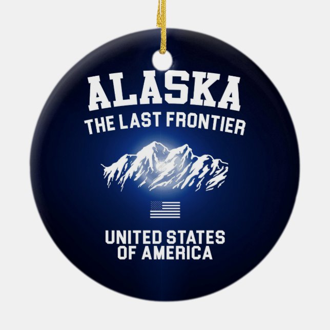 Alaska, die letzte Grenze Keramik Ornament (Hinten)