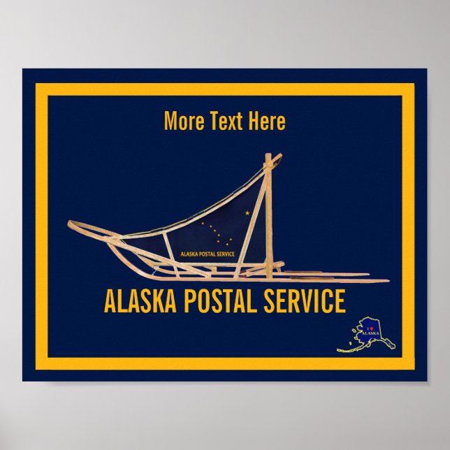 Alaska Dog Sled Postal Carrier Poster (Vorne)