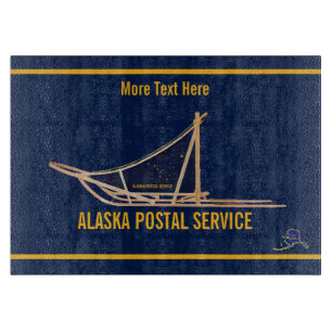 Alaska Dog Sled Postal Carrier Schneidebrett